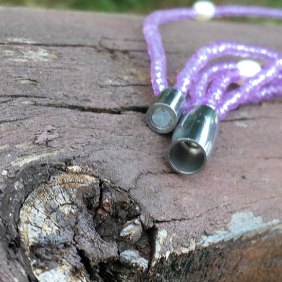 Vantel Pearls Wrap Bracelet (Lavender) - Picture 5 of 6